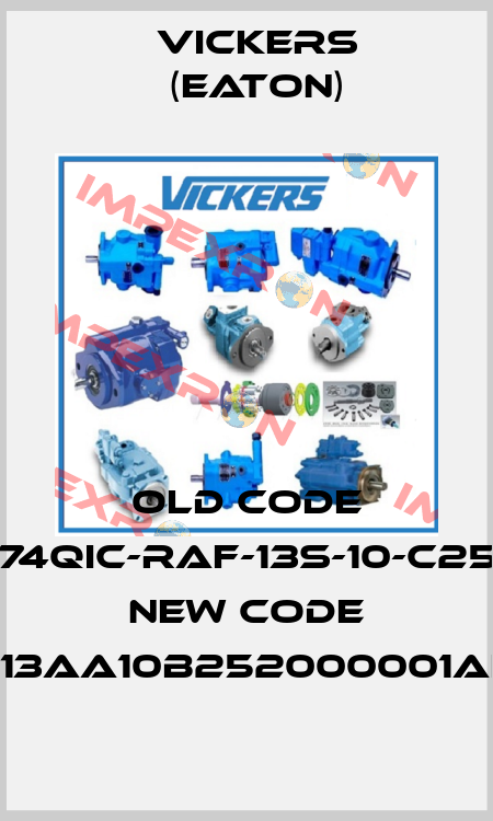 old code PVH74QIC-RAF-13S-10-C25V-31, new code PVH074R13AA10B252000001AF1AB010A Vickers (Eaton)