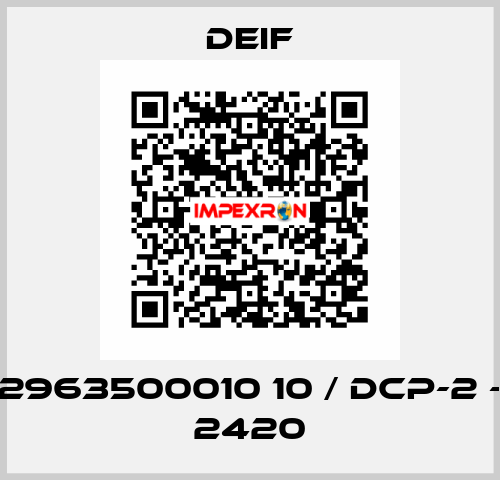 2963500010 10 / DCP-2 - 2420 Deif