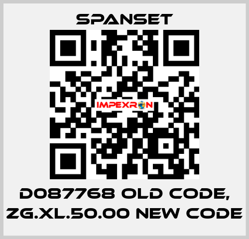 D087768 old code, ZG.XL.50.00 new code SpanSet