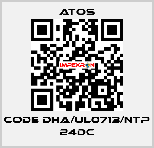 Code DHA/UL0713/NTP 24DC Atos