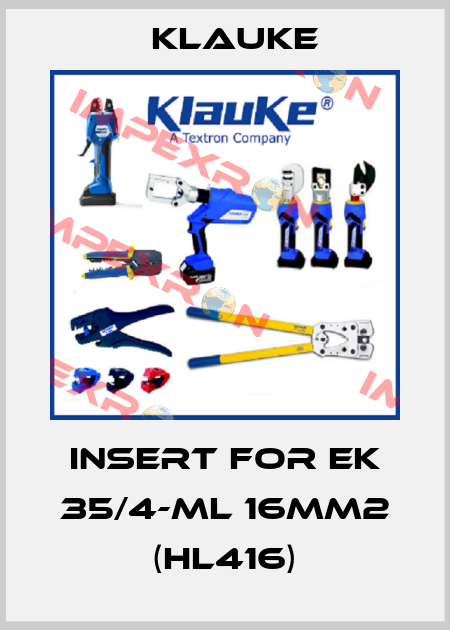 insert for EK 35/4-ML 16mm2 (HL416) Klauke