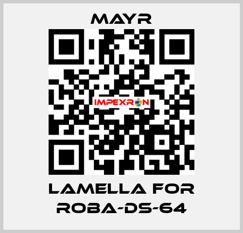 lamella for Roba-DS-64 Mayr