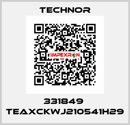 331849  TEAXCKWJ210541H29 TECHNOR