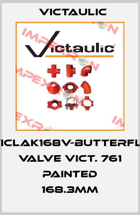 VICLAK168V-Butterfly valve Vict. 761 painted 168.3mm Victaulic