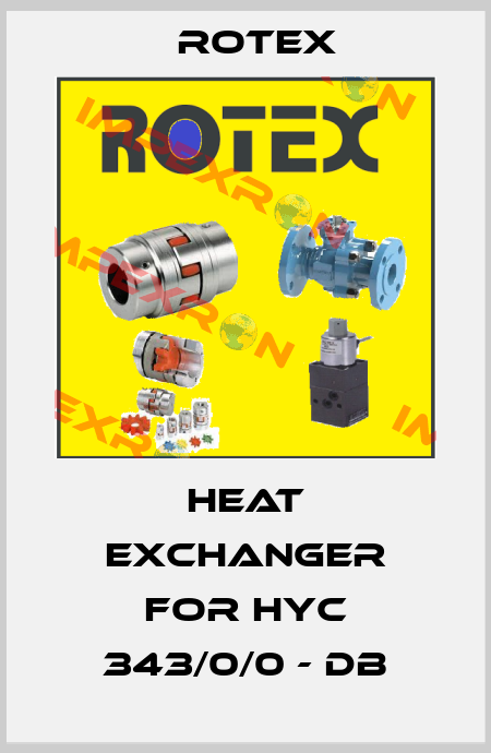 heat exchanger for HYC 343/0/0 - DB Rotex