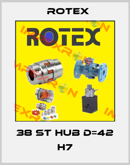 38 St hub D=42 H7 Rotex