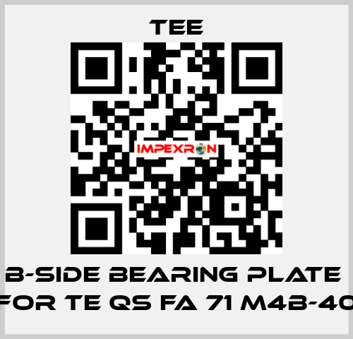 B-side bearing plate  for TE QS FA 71 M4B-40 TEE