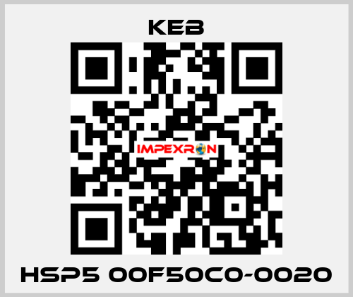 HSP5 00F50C0-0020 KEB