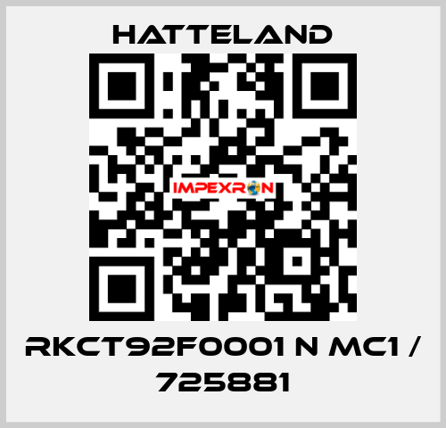 RKCT92F0001 N MC1 / 725881 HATTELAND