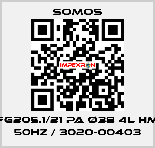 FG205.1/21 PA ø38 4l HM 50Hz / 3020-00403 Somos