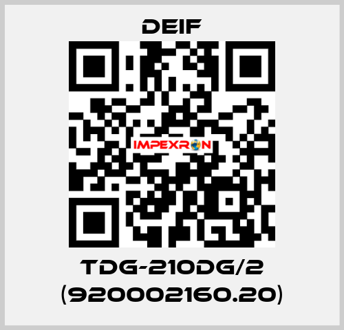 TDG-210DG/2 (920002160.20) Deif