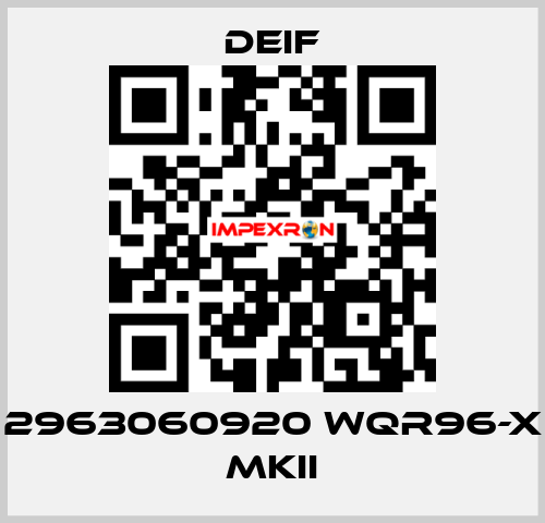 2963060920 WQR96-X MKII Deif