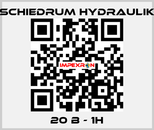 20 B - 1H SCHIEDRUM HYDRAULIK