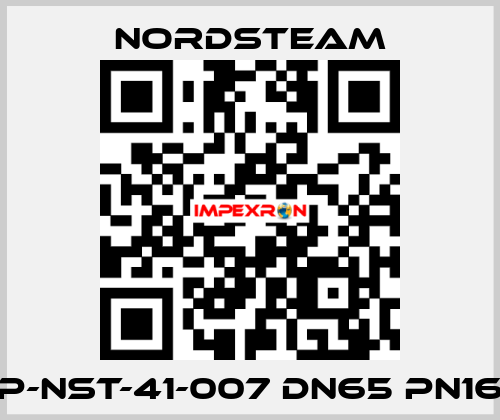 P-NST-41-007 DN65 PN16 NORDSTEAM