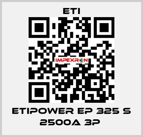 ETIPOWER EP 325 S 2500A 3P  Eti