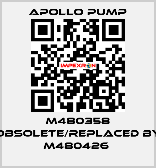 M480358 obsolete/replaced by M480426  Apollo pump