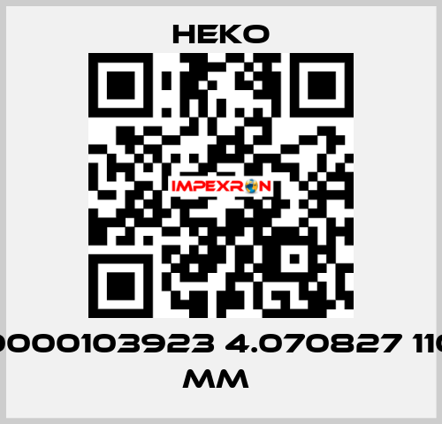 0000103923 4.070827 110 mm  HEKO