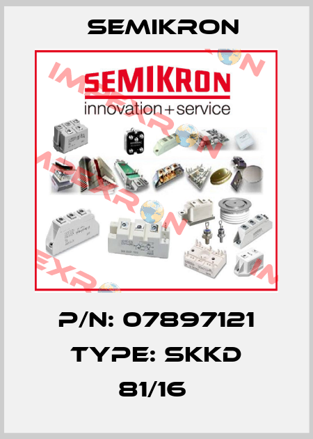 P/N: 07897121 Type: SKKD 81/16  Semikron