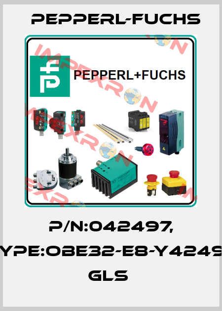 P/N:042497, Type:OBE32-E8-Y42497         GLS  Pepperl-Fuchs