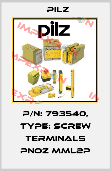 p/n: 793540, Type: Screw terminals PNOZ mml2p Pilz