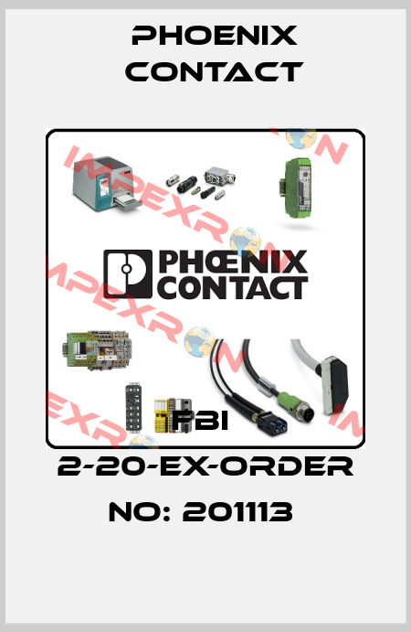 FBI  2-20-EX-ORDER NO: 201113  Phoenix Contact