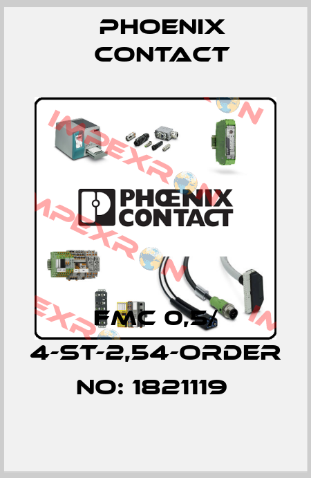 FMC 0,5/ 4-ST-2,54-ORDER NO: 1821119  Phoenix Contact