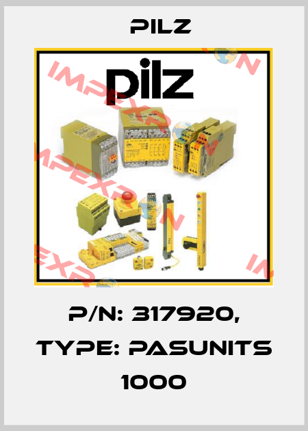 p/n: 317920, Type: PASunits 1000 Pilz
