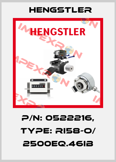 p/n: 0522216, Type: RI58-O/ 2500EQ.46IB Hengstler
