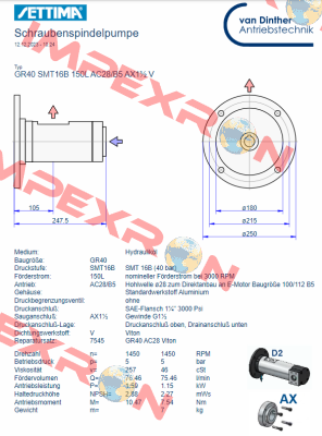 GR40 SMT 16B 150L AC28/B5 AX11/2" V Settima