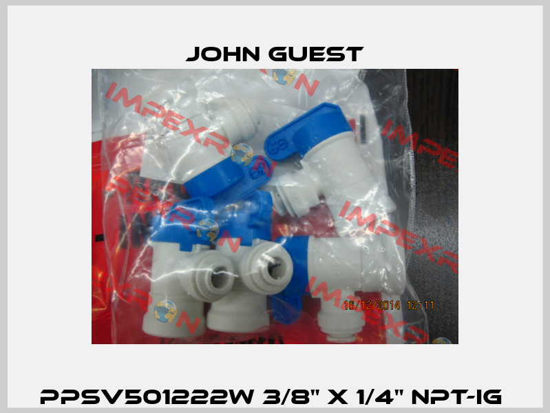 PPSV501222W 3/8" x 1/4" NPT-IG  John Guest