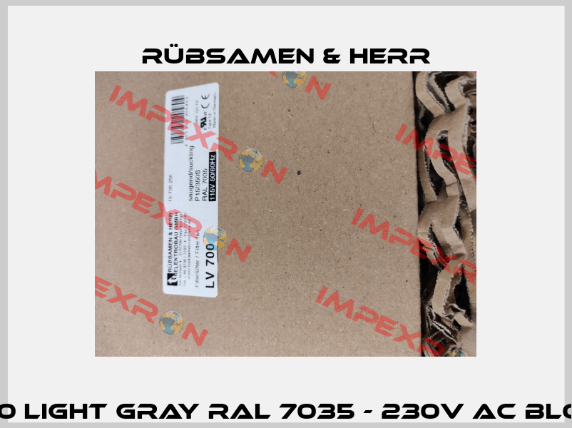 LV 700 Light gray RAL 7035 - 230V AC blowing Rübsamen & Herr