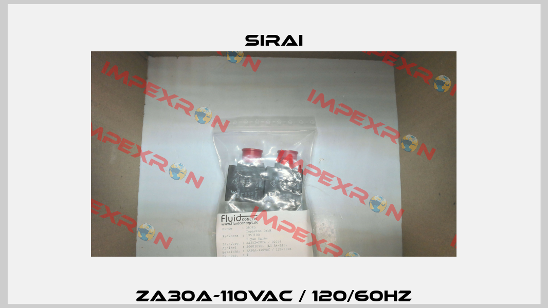 ZA30A-110VAC / 120/60Hz Sirai