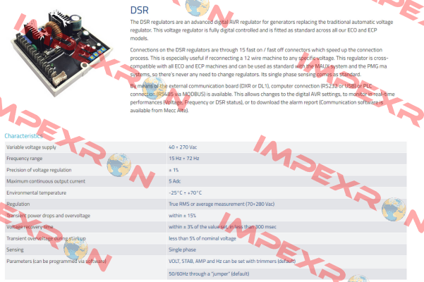 Type DSR / 0391600175 Mecc Alte