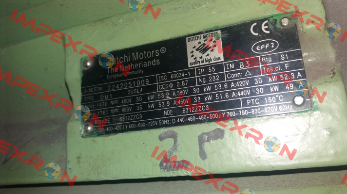 DM1 200L4 30kW 1470rpm obsolete, replaced by TCA200LA4E3U46 1001  Marathon (Regal)