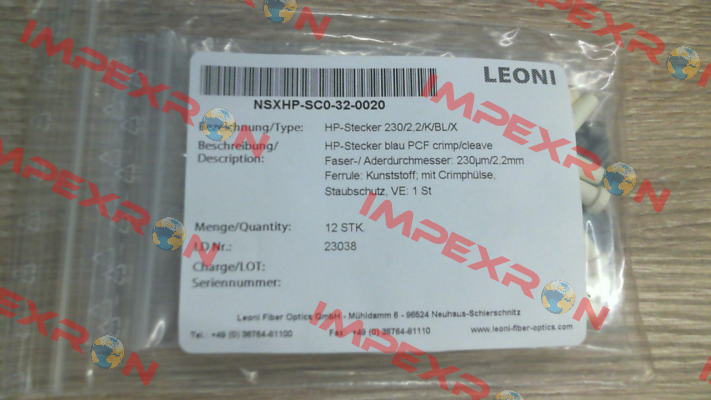 NSXHP-SC0-32-0020 Leoni