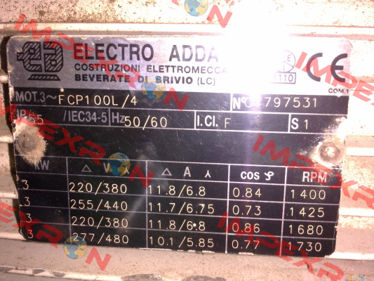 F CP100L/4 Electro Adda