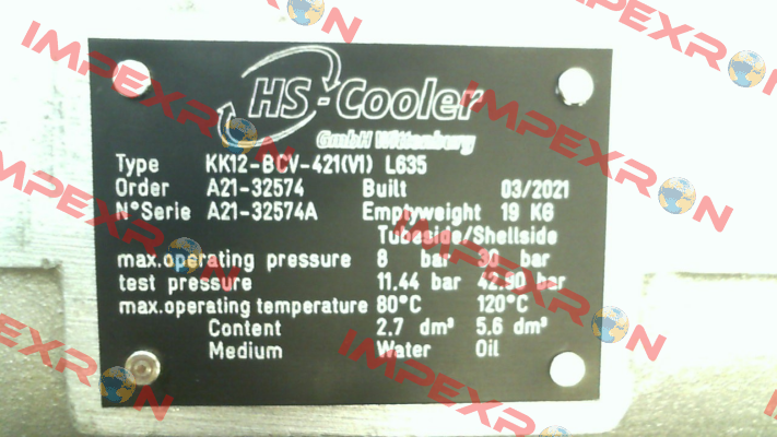 KK12-BCV-421(V1) L635 HS Cooler