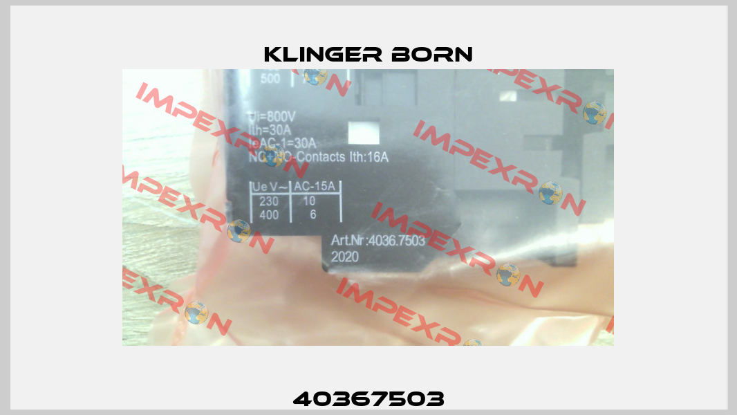 40367503 Klinger Born