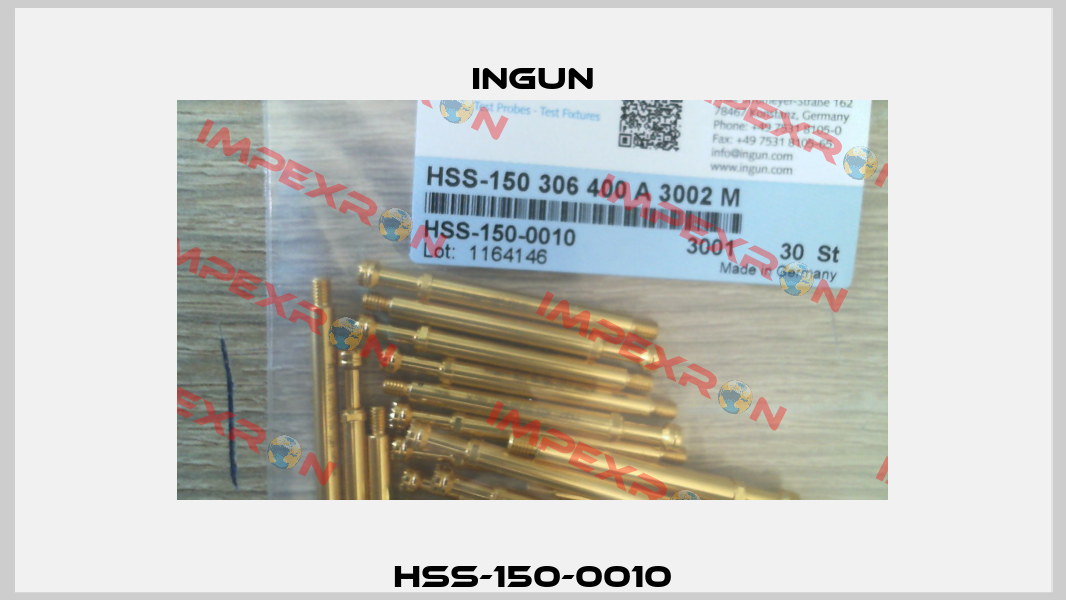 HSS-150-0010 Ingun