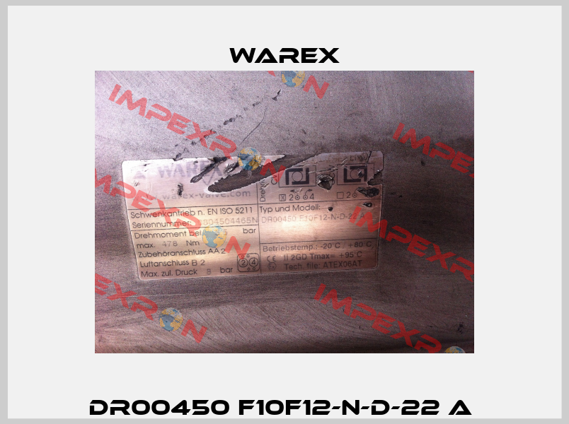 DR00450 F10F12-N-D-22 A  Warex