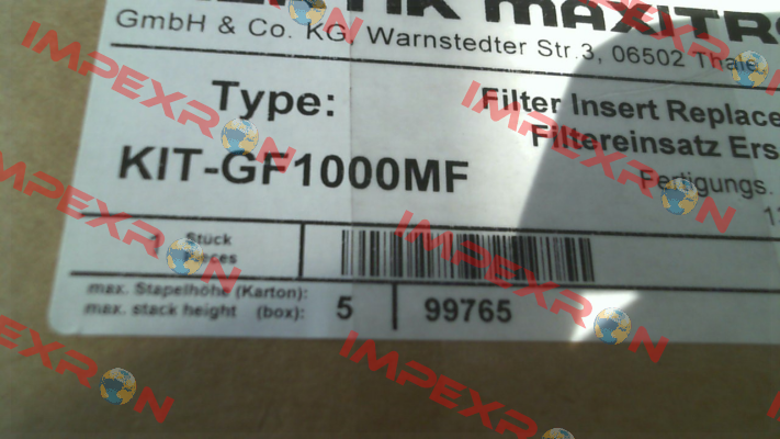 repair kit for GF1000 MF50 Maxitrol