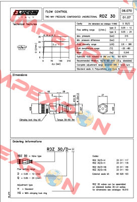 RDZ30 D-HG Flucom