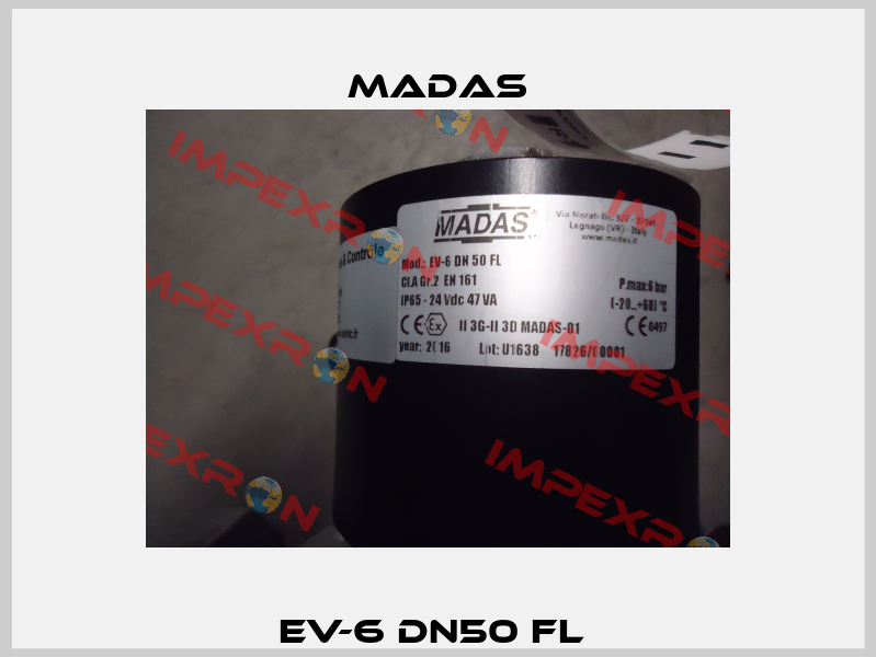 EV-6 DN50 FL  Madas