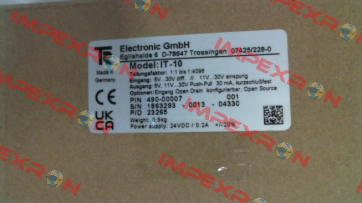 490-00007 TR Electronic